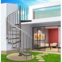 Anti Slip Stairs Stair Type and Stainless Steel Stair Material Iron Spiral Staircase